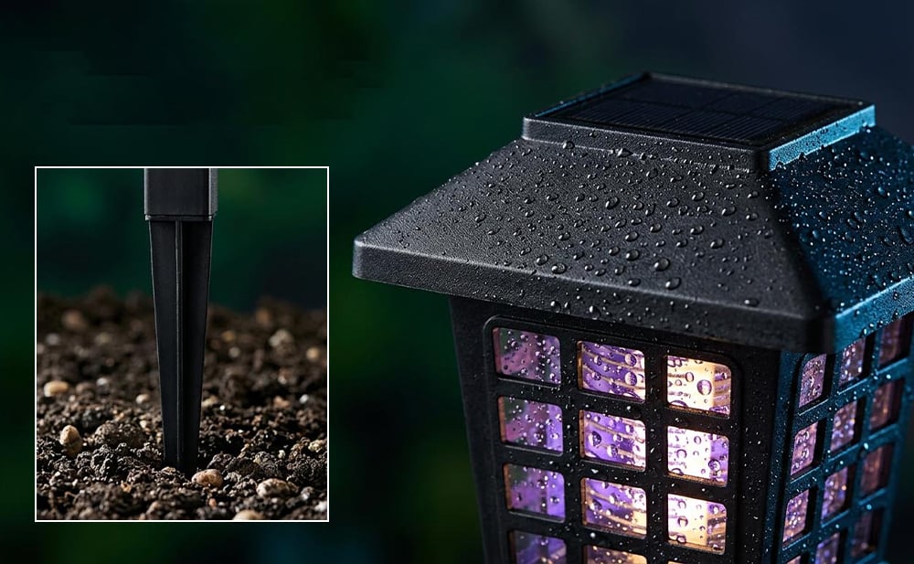 Eco-Friendly - 2-in-1 Solar Powered Mosquito Zapper & Garden Stake Light