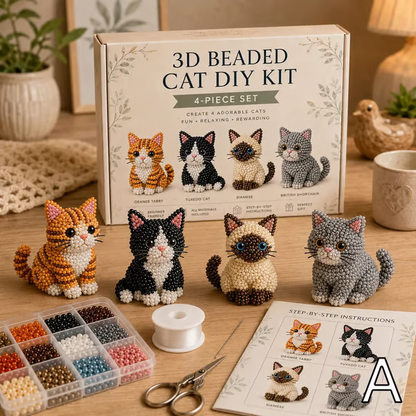 🧵✨Tiny 3D Beaded Animal DIY Kit