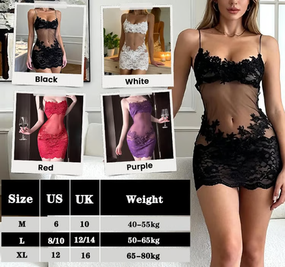 Elegant Lace Nightgown – Soft, Sexy & Irresistible 💖