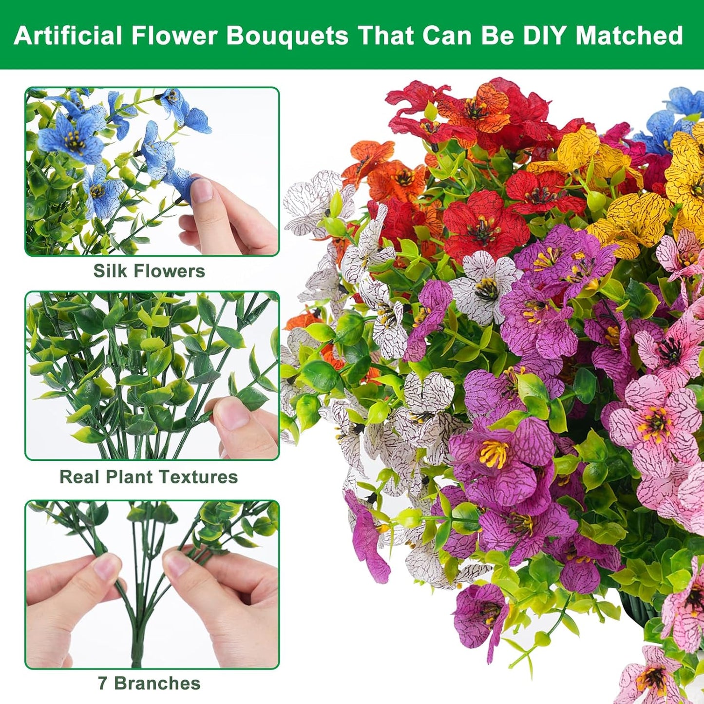 💖Spring Hot Sale 50%OFF🌺UV-RESISTANT, Colorfast 'Immortal' Flowers