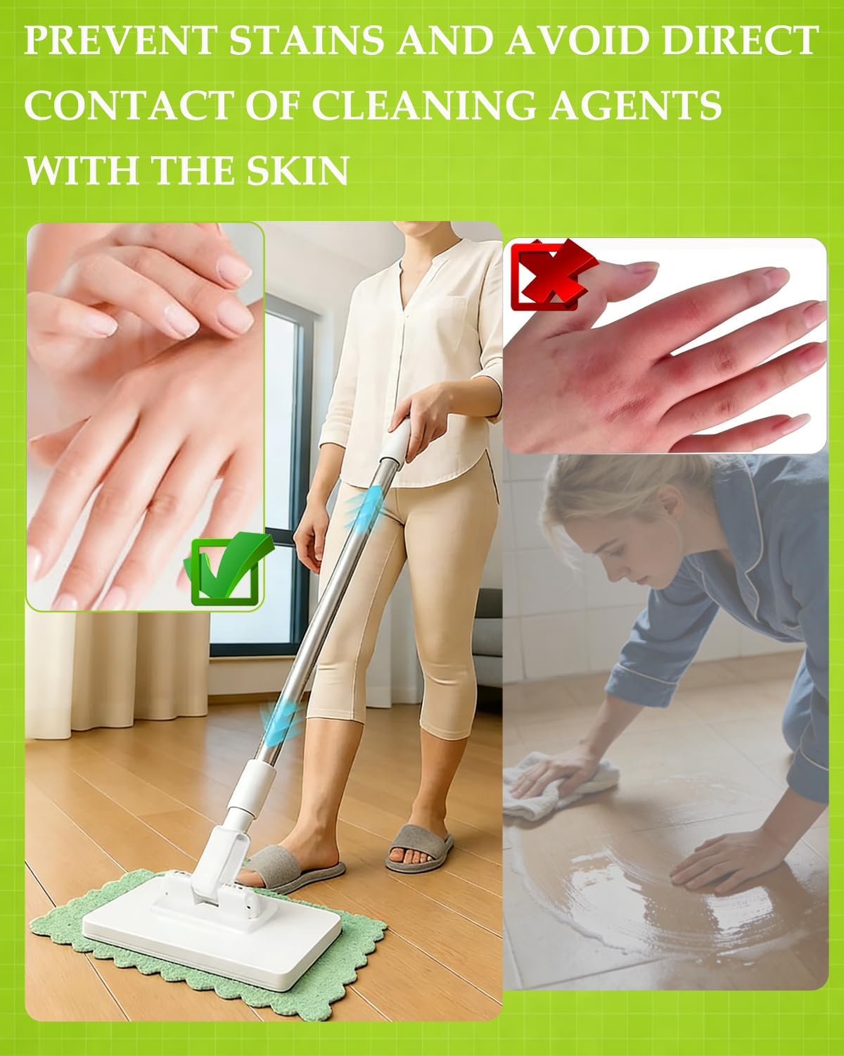 Hands-Free Multi-Purpose Flat Mop