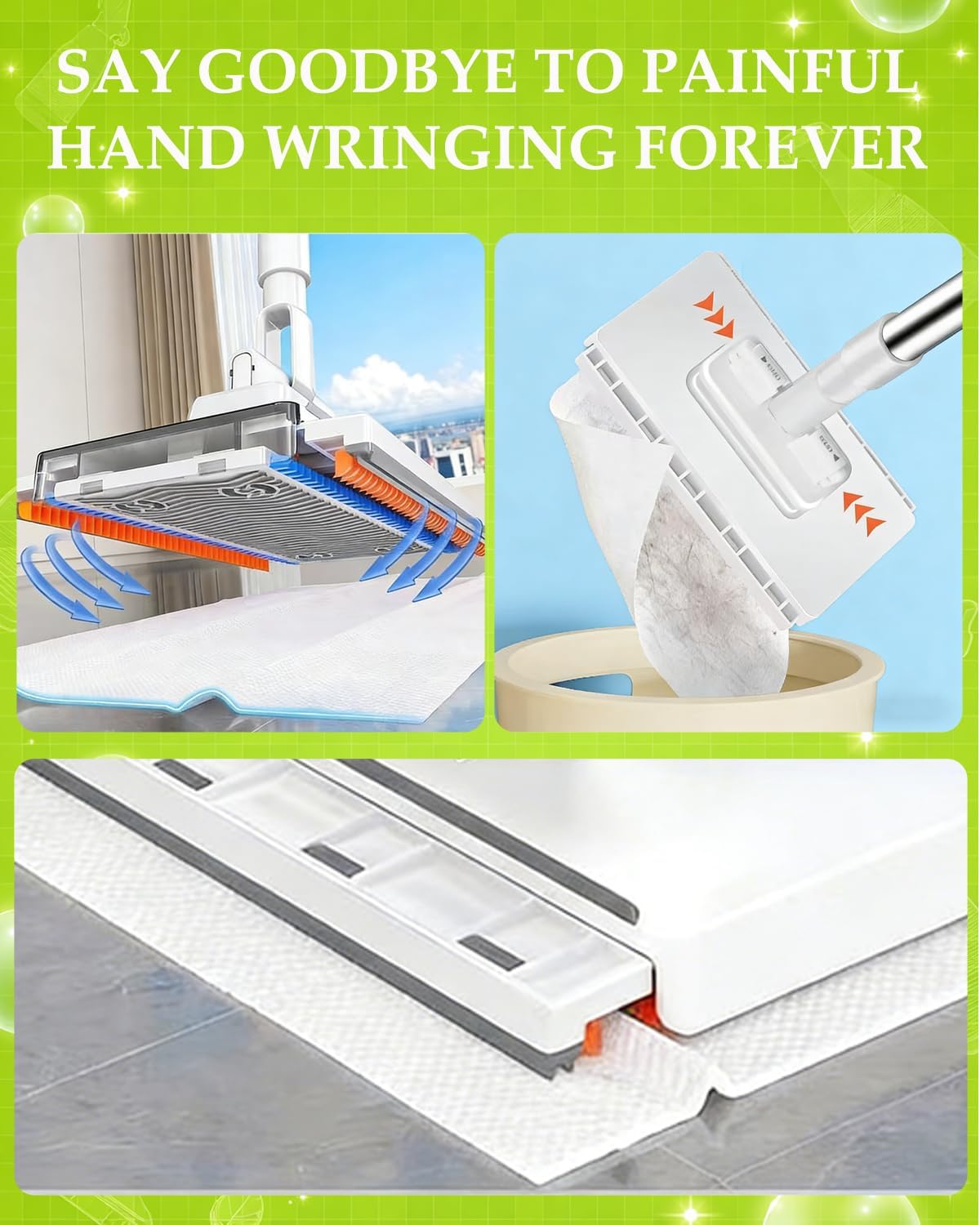 Hands-Free Multi-Purpose Flat Mop
