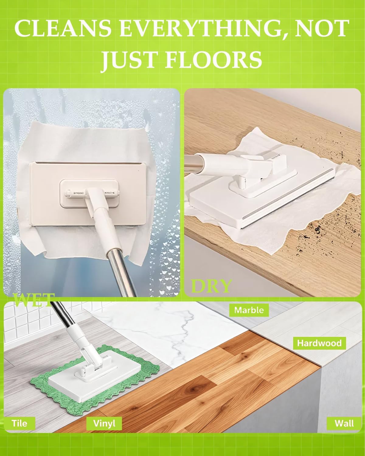 Hands-Free Multi-Purpose Flat Mop